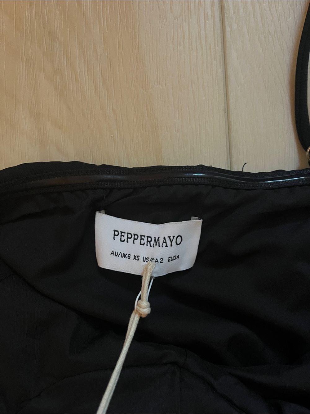 Peppermayo Black Sweet Pea mini dress - Picture 3 of 5